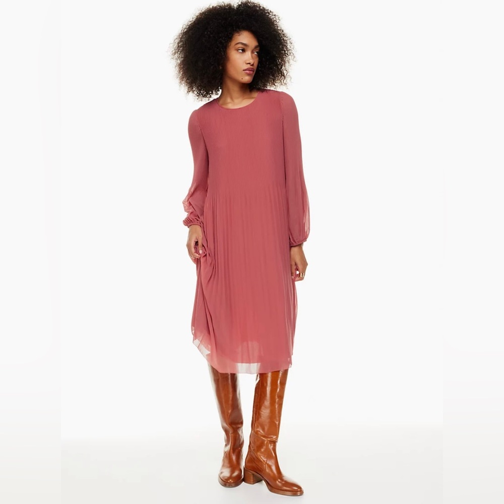 Aritzia Wilfred Daydreamer Midi Dress Red Small NWT
